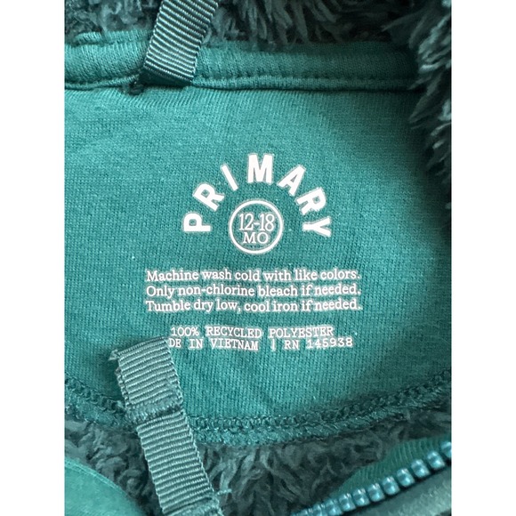 Primary Sherpa Jacket Size‎ 12-18 months - Picture 2 of 3